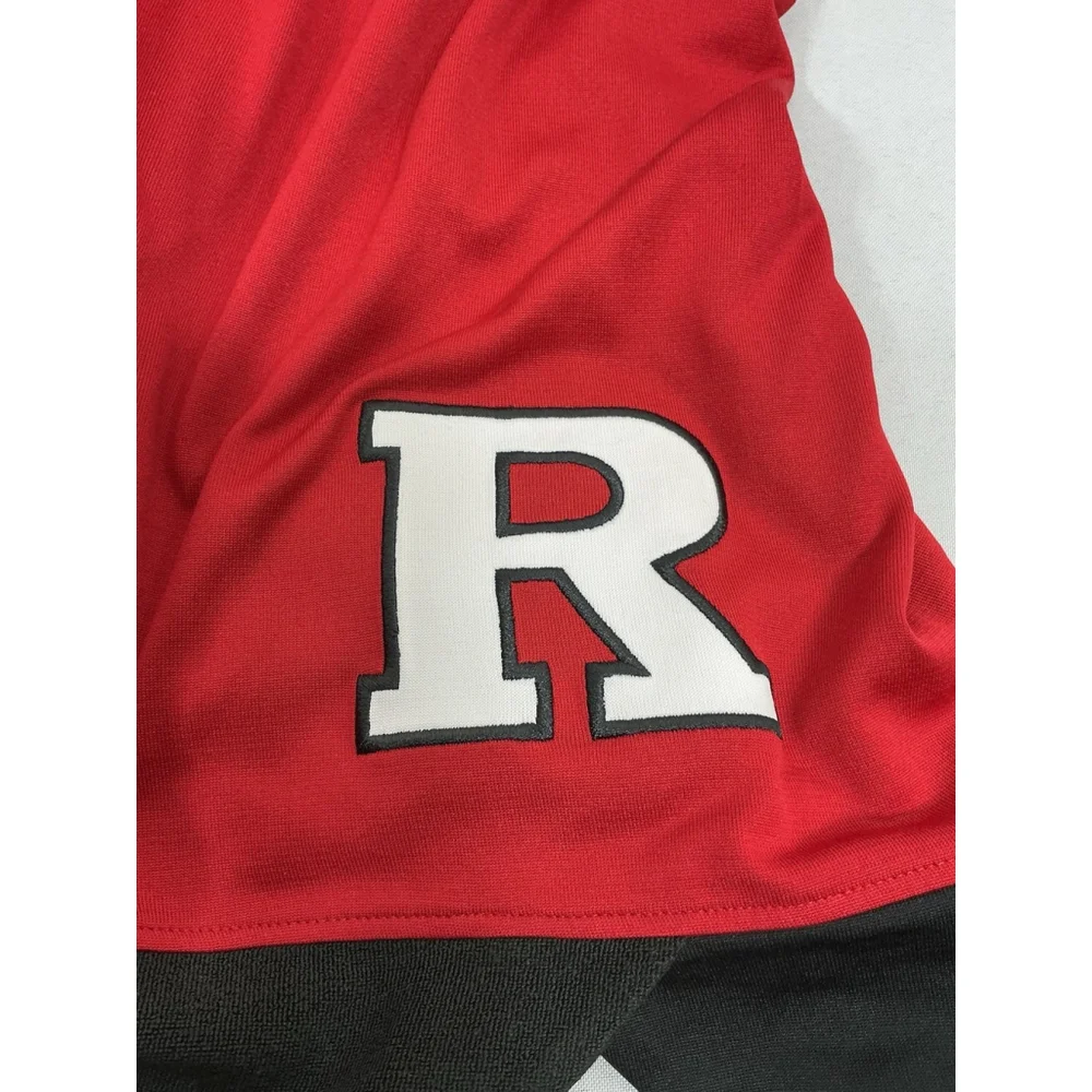 Mens Excellent Cond. Adidas Rutgers Red PullOn Basketball Shorts XL + 2 “ - Picture 4 of 7